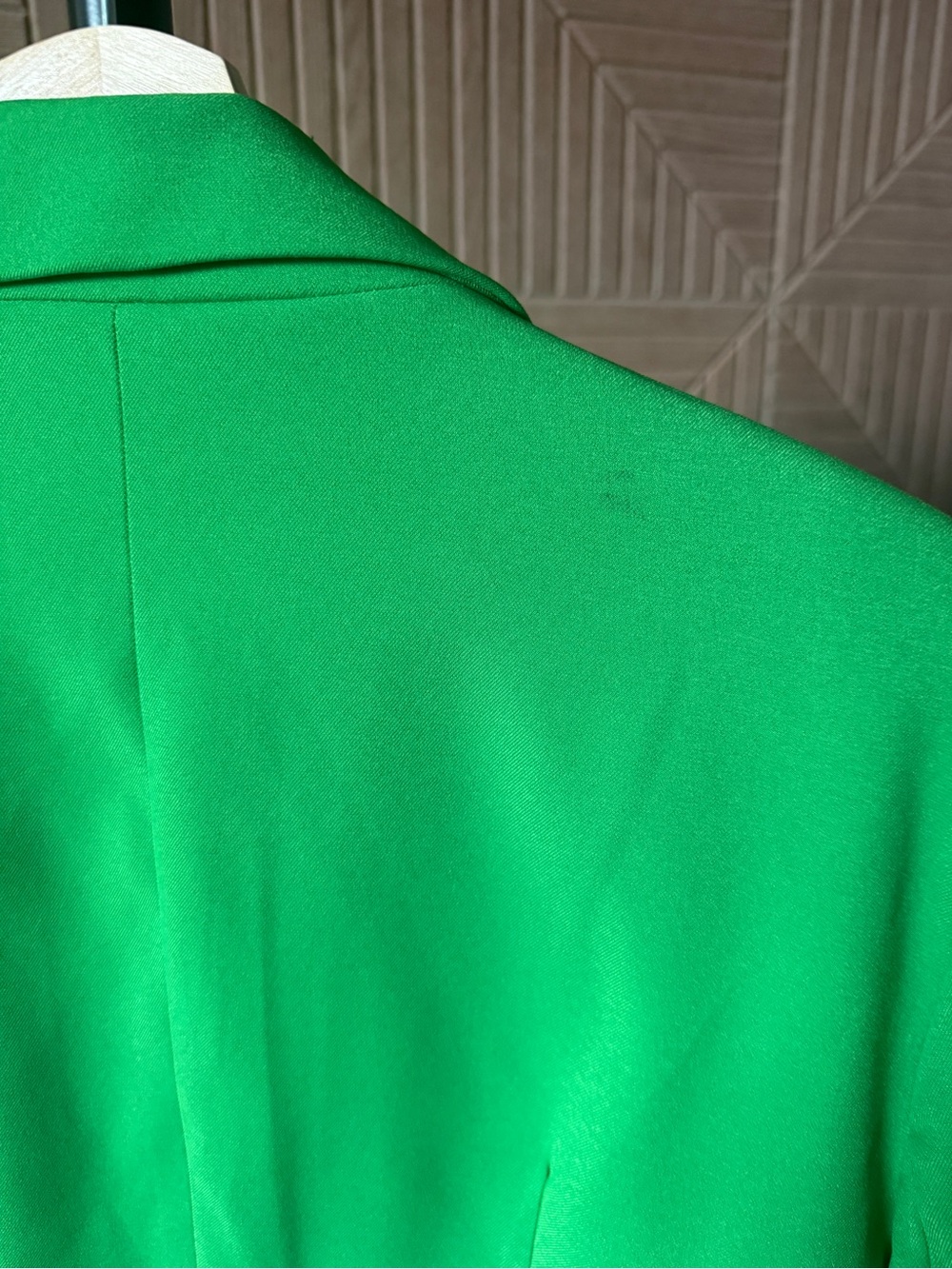 Future Collective Bright Green Tailored Blazer with Flared Hem - Picture 4 of 5